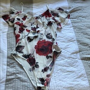 Floral bodysuit! Worn once.